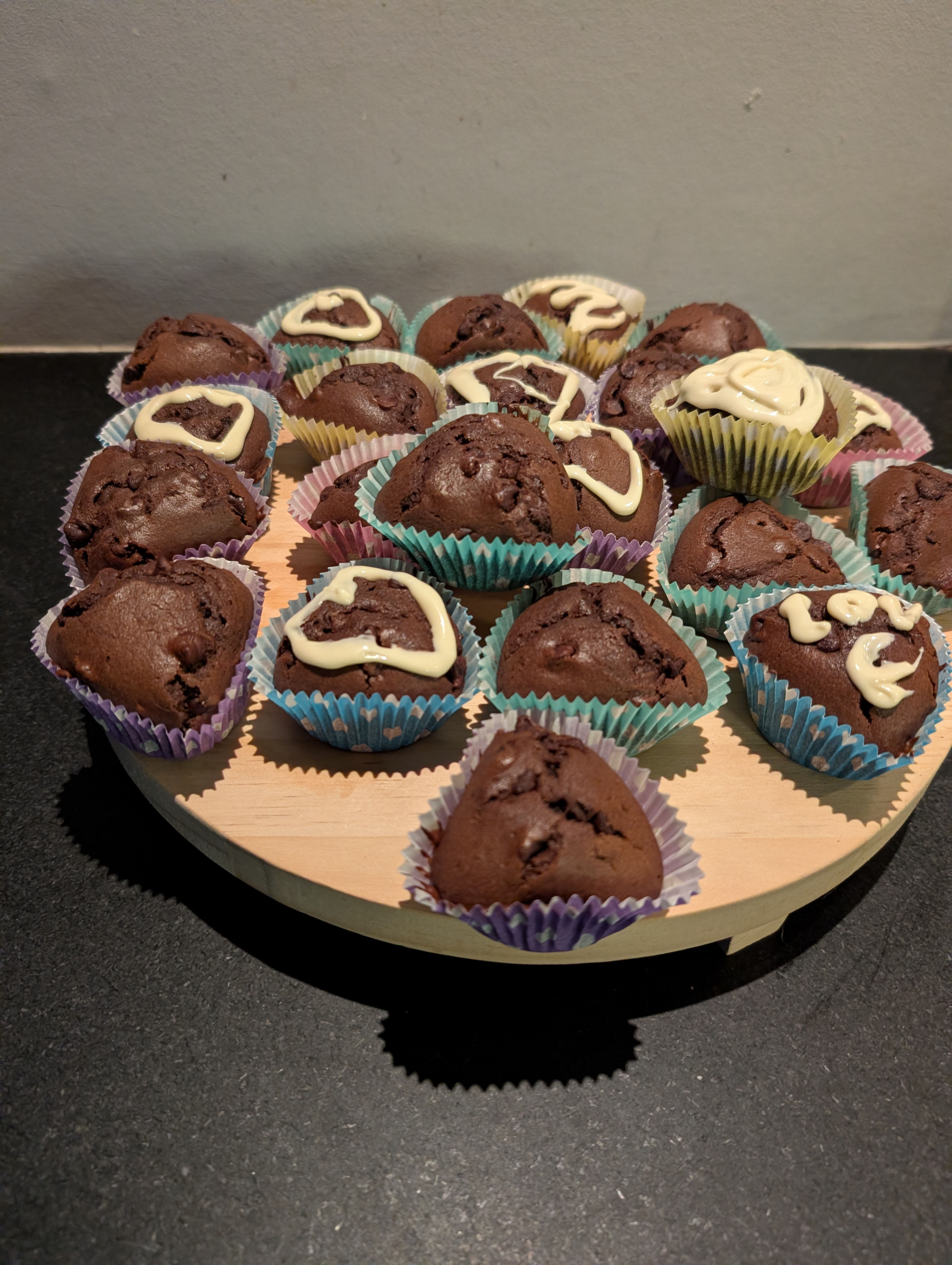 Chocolade valentijn Cakejes